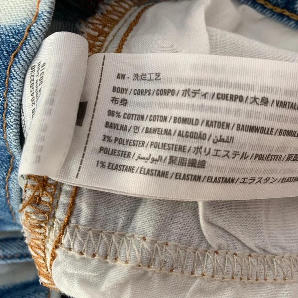 abercrombie kids girls bleached jean shorts 15/16 - Picture 8 of 9